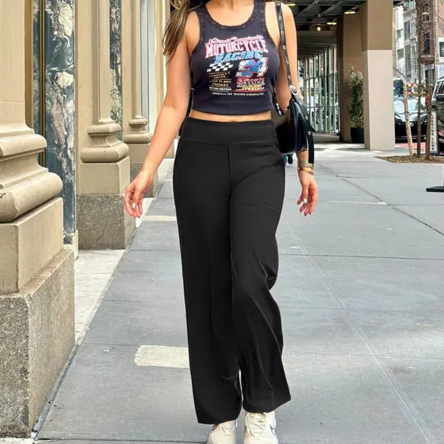 PANTALONES INFORMALES DE CINTURA ALTA