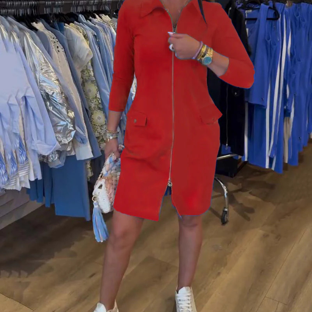 Vestido con cremallera Maika 🤍
