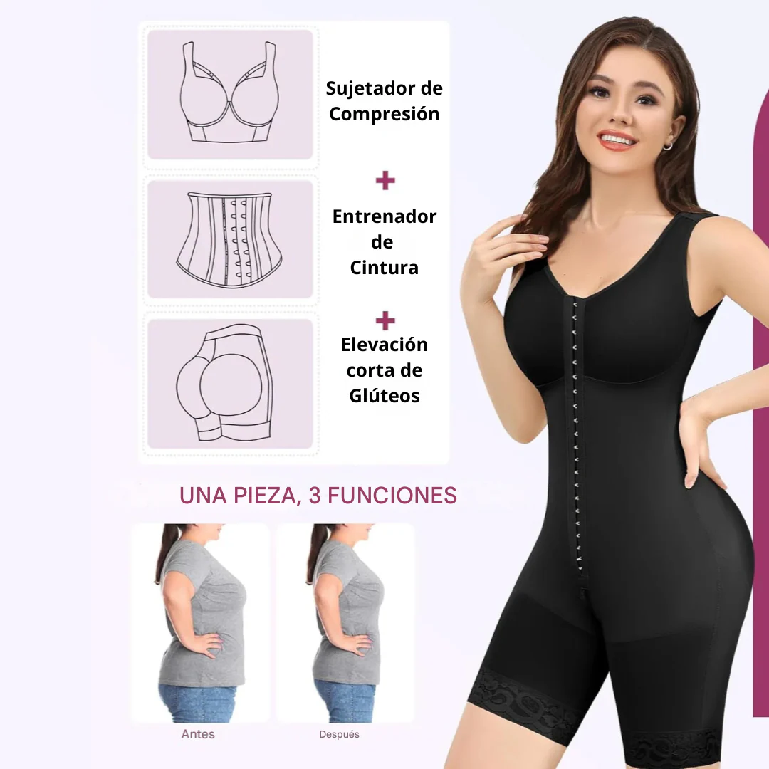 FAJA Y SUJETADOR DE DOBLE COMPRESIÓN