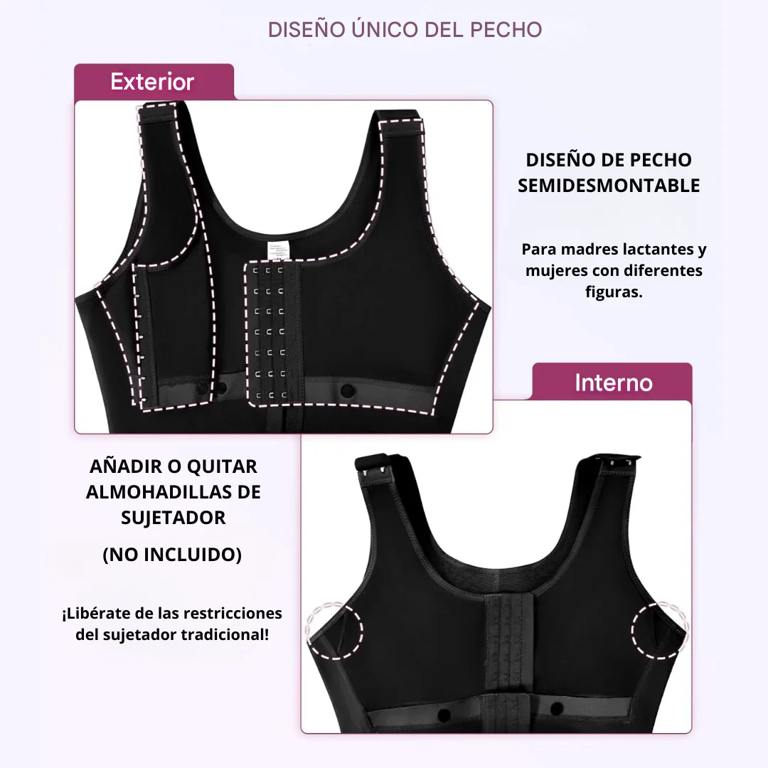 FAJA Y SUJETADOR DE DOBLE COMPRESIÓN