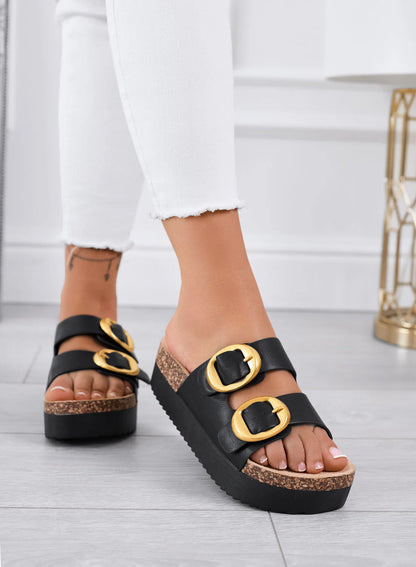 Sandalias de Cuero con Suela Ortopédica