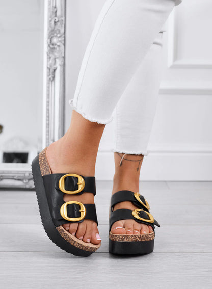 Sandalias de Cuero con Suela Ortopédica