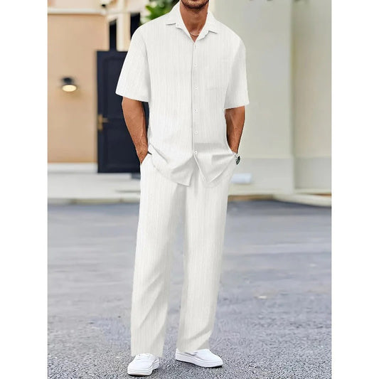 TRAJE DE LINO 2 PIEZAS PARA HOMBRE