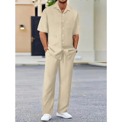 TRAJE DE LINO 2 PIEZAS PARA HOMBRE
